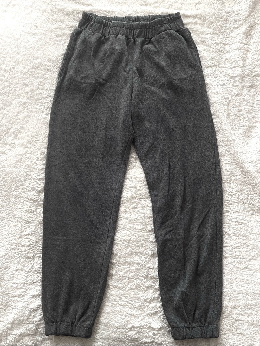 Women’s Dark Gray Fleece Jogger Pants